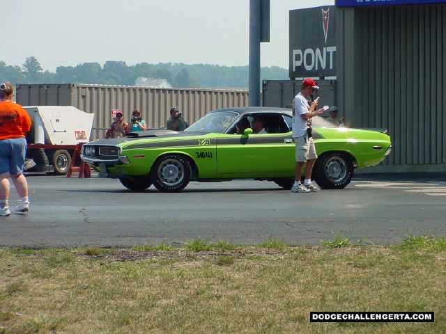 Dodge Challenger TA, photo from 2002 Mopar Nats.