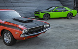 1970 and 2017 Dodge Challenger TA